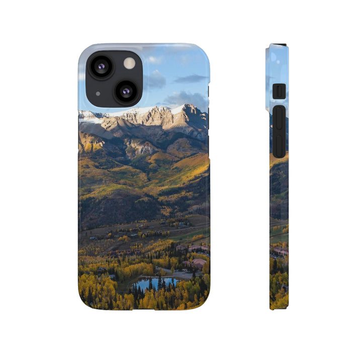 Glowing Mountainside - Phone Case