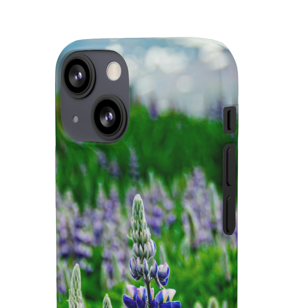 Glowing Lupin with Mountains - Phone Case