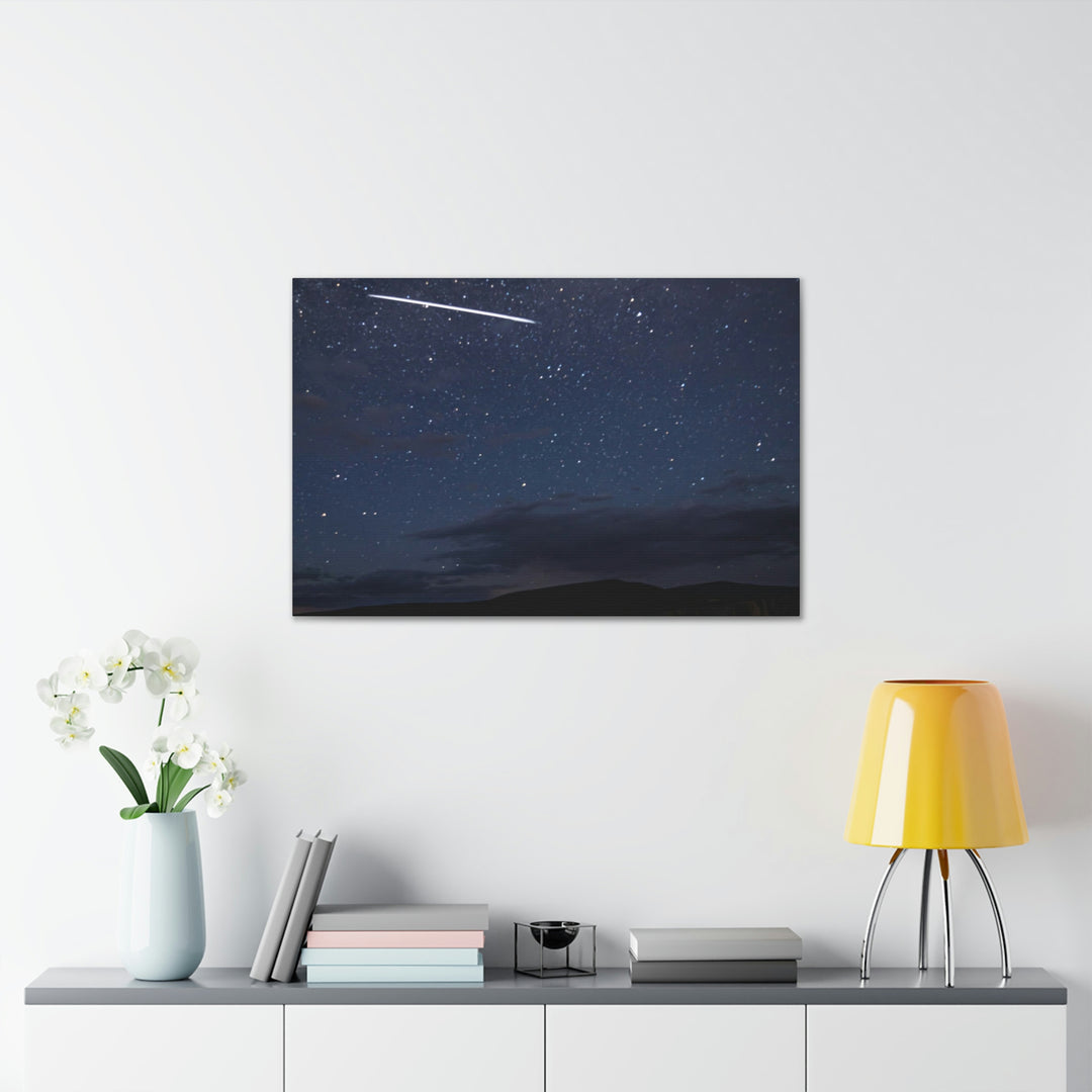 Starlink Above the Canyon - Canvas