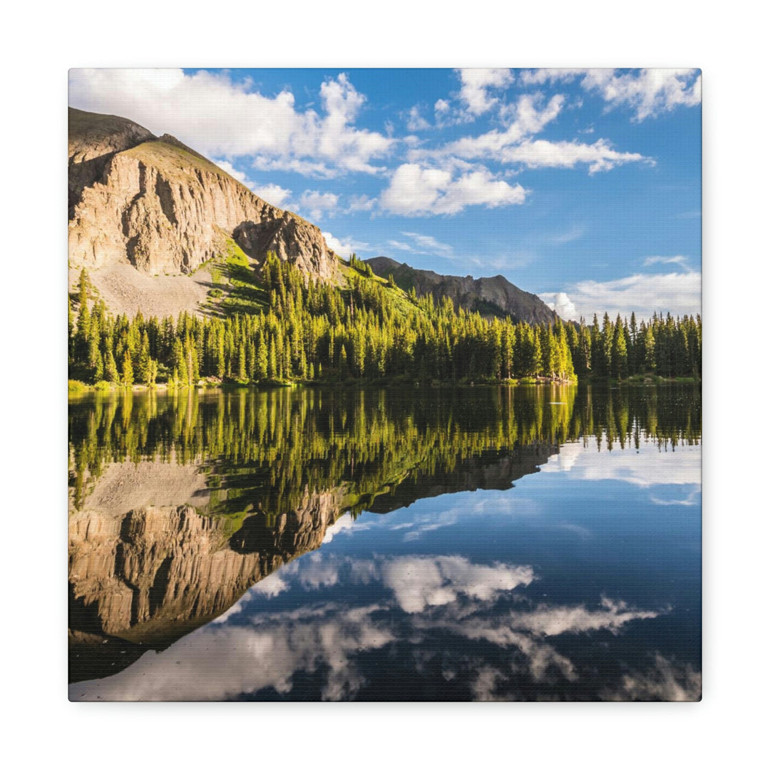 Mountain Scene Reflected - Canvas