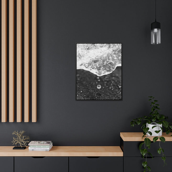 Suspended Droplet - Canvas with Frame