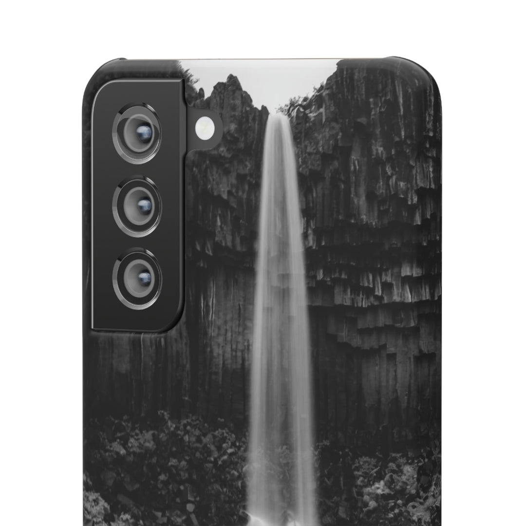 Svartifoss in Black and White - Phone Case