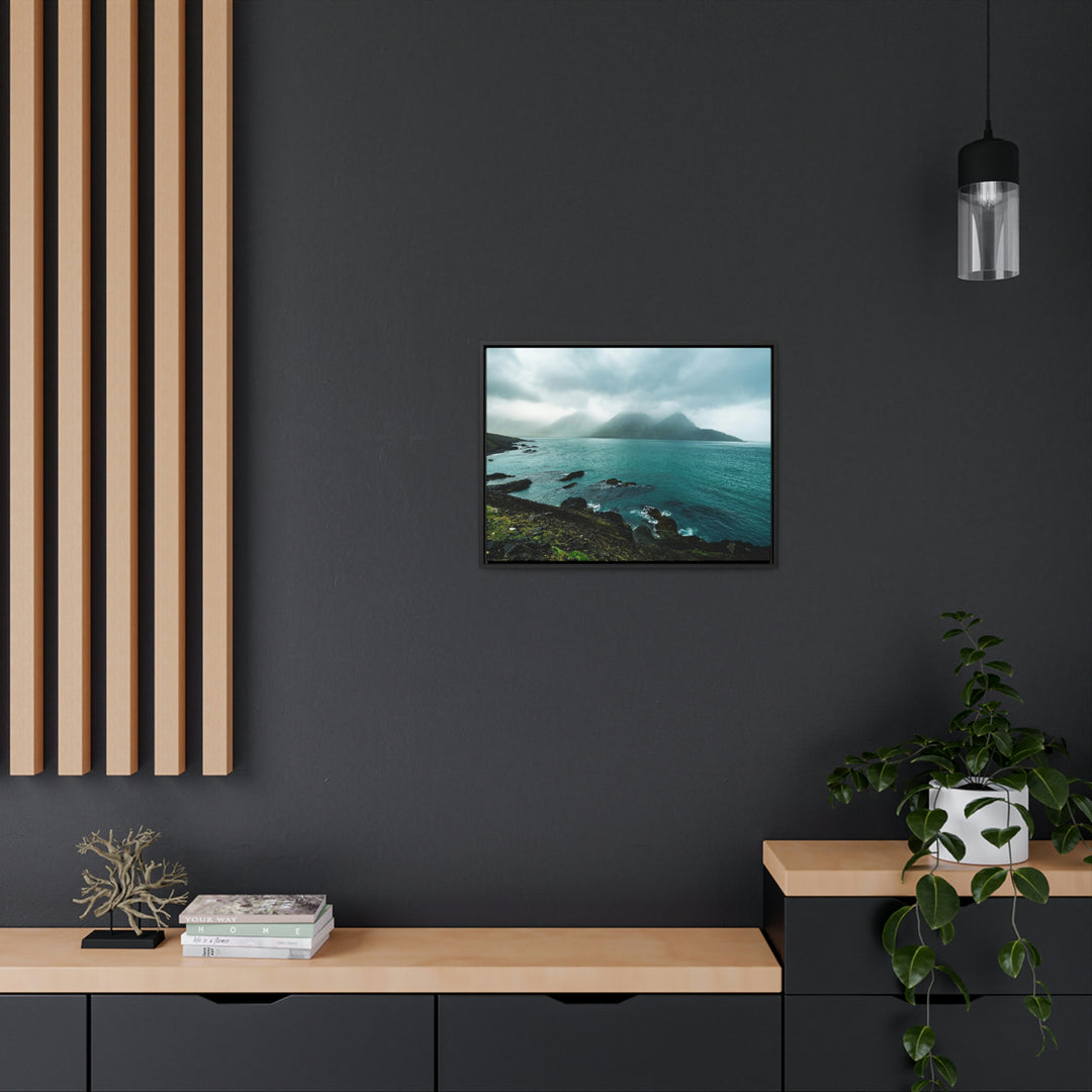 Mystical Mountain View - Canvas with Frame