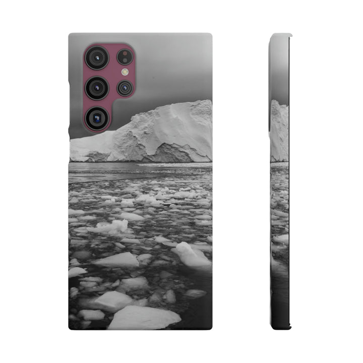 Lane of Ice In Black and White - Phone Case