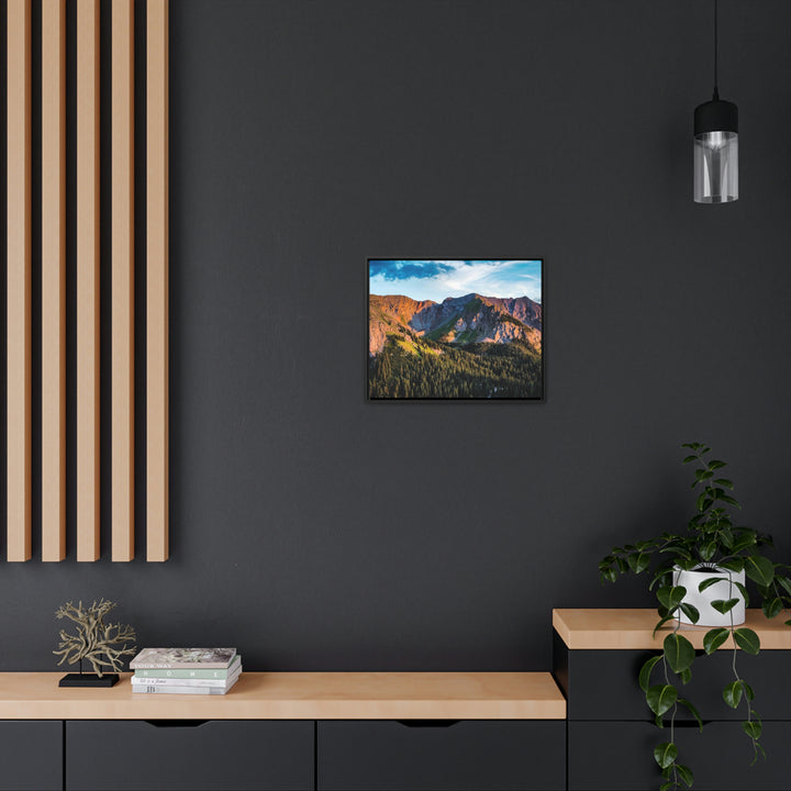 Fading Mountain Light - Canvas with Frame