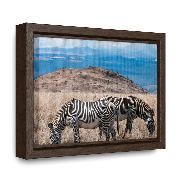 Zebra-Striped Expanse - Canvas With Frame