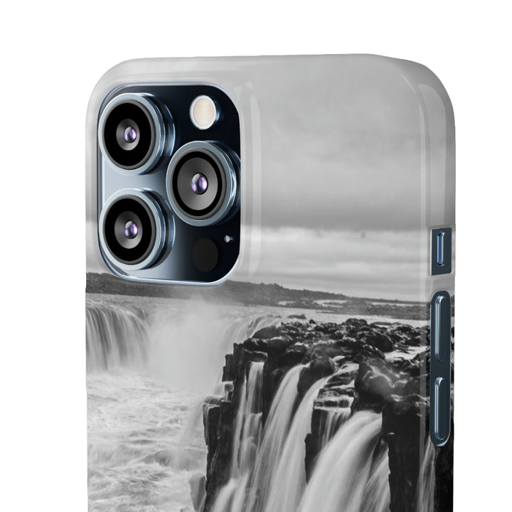 Selfoss in Black and White - Phone Case