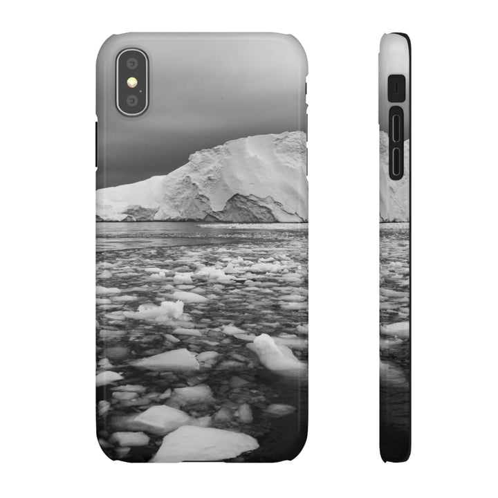 Lane of Ice In Black and White - Phone Case