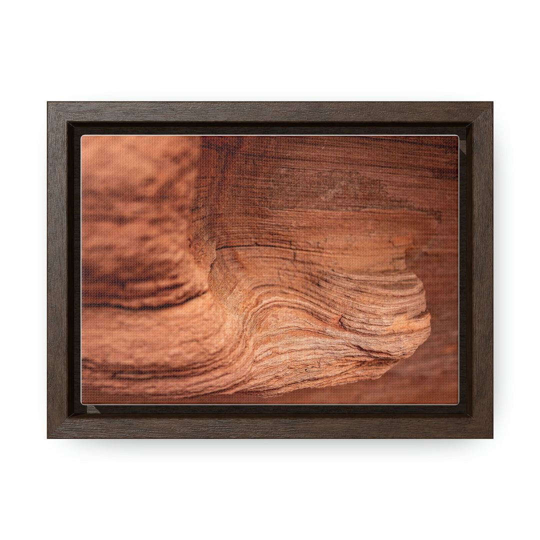 Sedimentary Rock Curves - Canvas with Frame