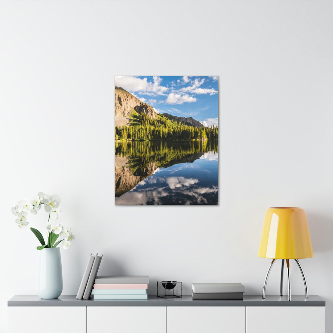 Mountain Scene Reflected - Canvas