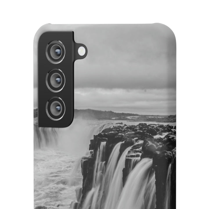 Selfoss in Black and White - Phone Case