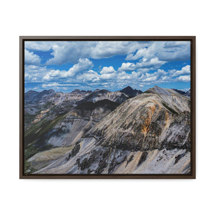 Imogene Pass From the Air - Canvas with Frame