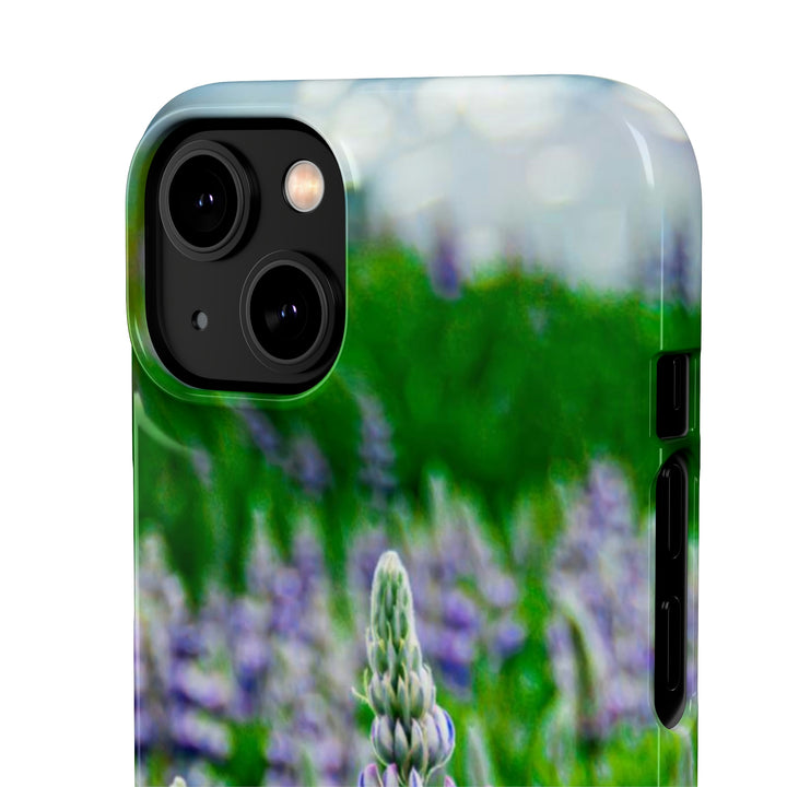 Glowing Lupin with Mountains - Phone Case