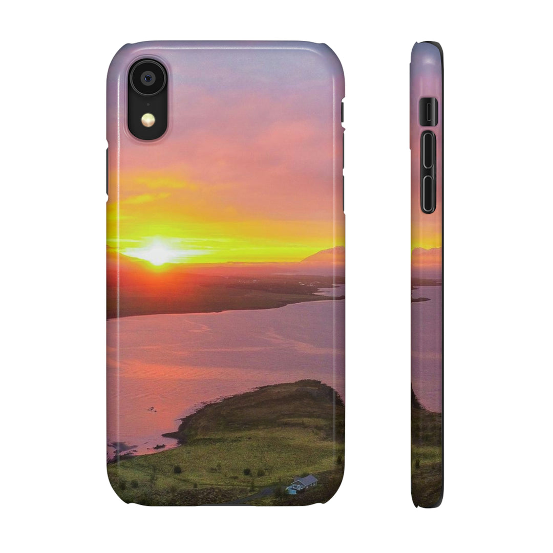 Sunset Over the Fjord Part 1 - Phone Case