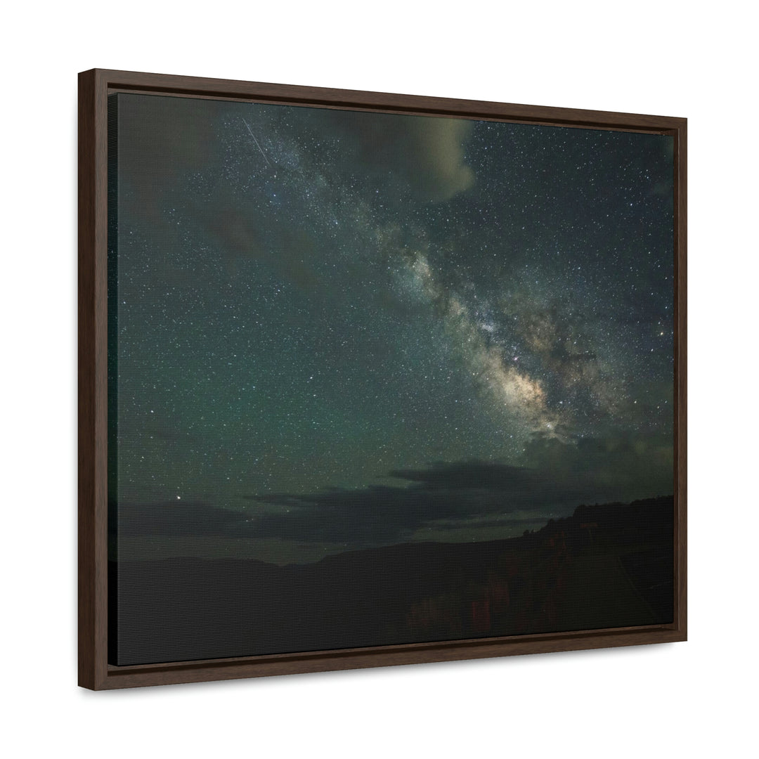 Milky Way Through the Clouds Part 2 - Canvas with Frame