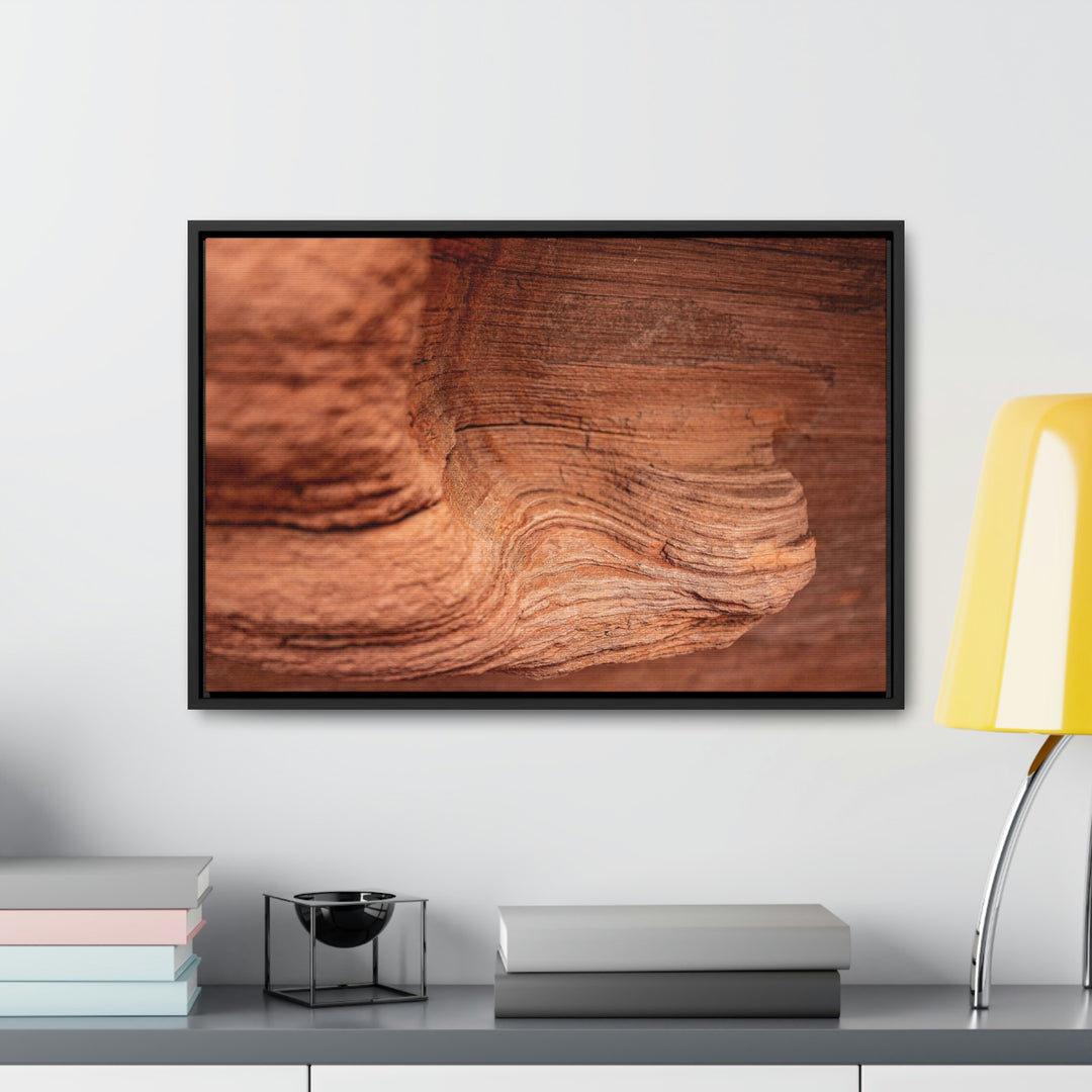 Sedimentary Rock Curves - Canvas with Frame