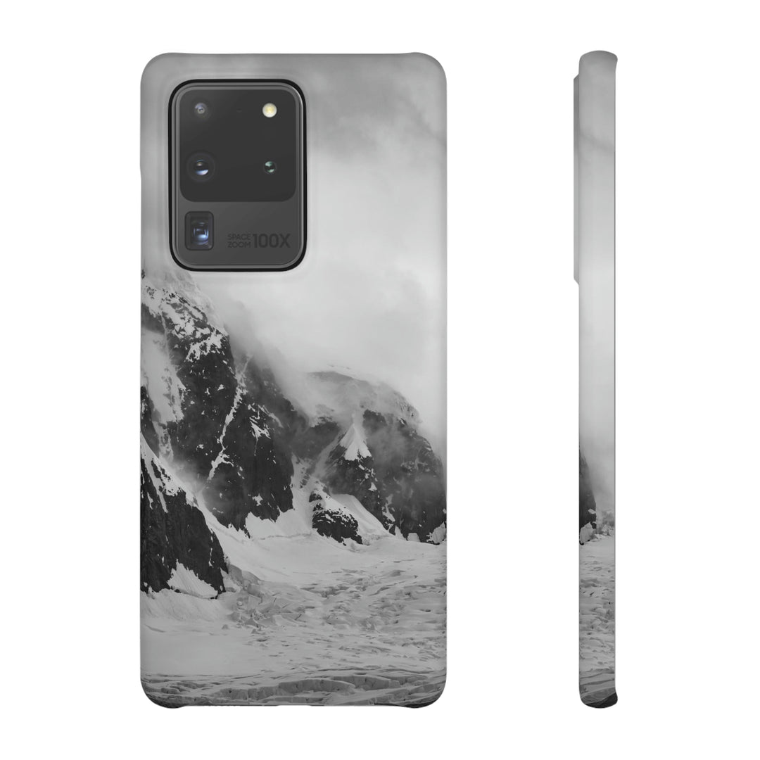 The Mist Descends in Black and White - Phone Case