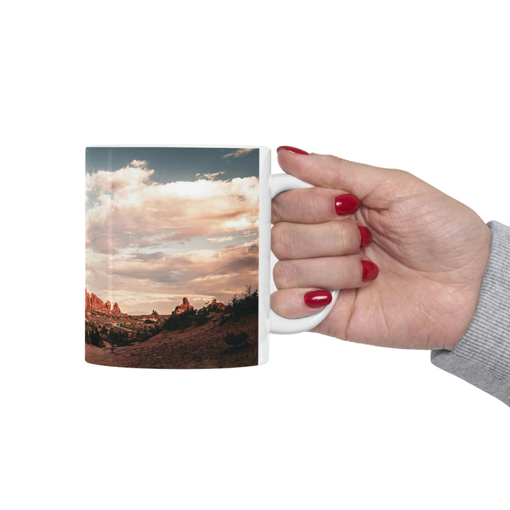 A Desert Sunset - Ceramic Mug 11oz - Visiting This World