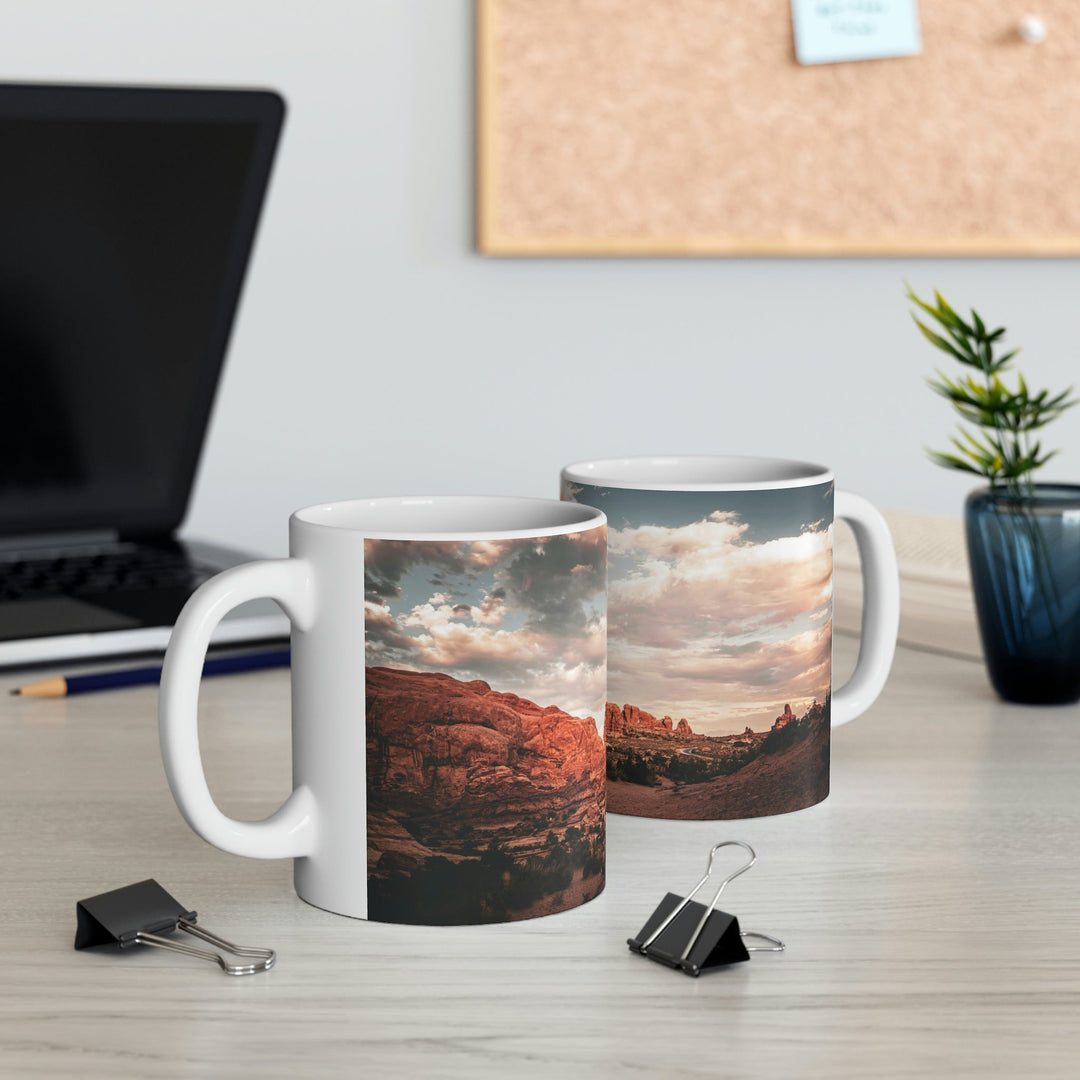 A Desert Sunset - Ceramic Mug 11oz - Visiting This World