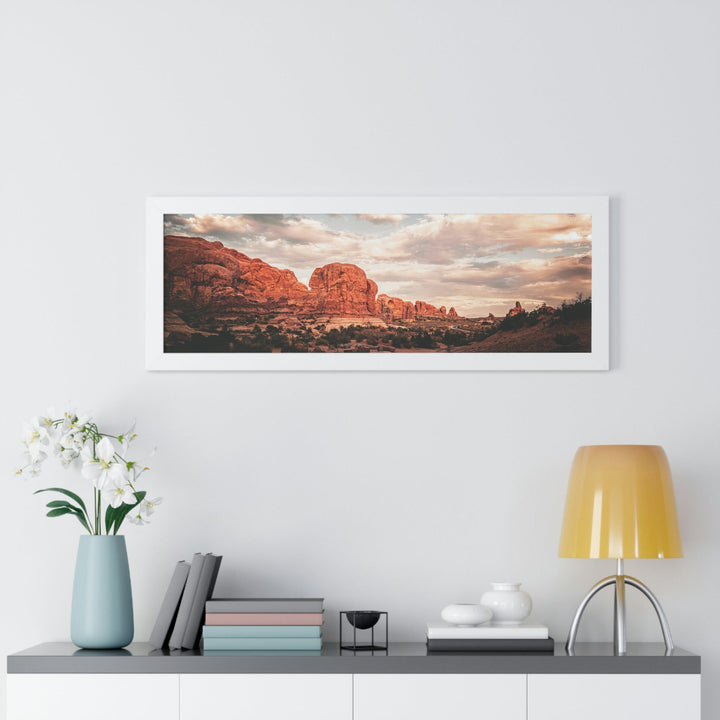 A Desert Sunset - Framed Print - Visiting This World