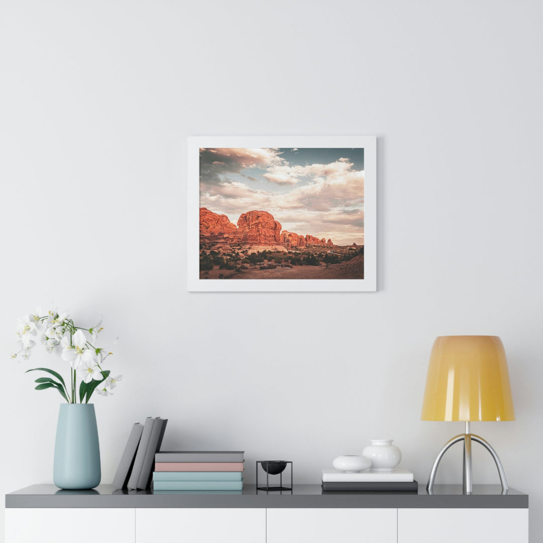 A Desert Sunset - Framed Print - Visiting This World