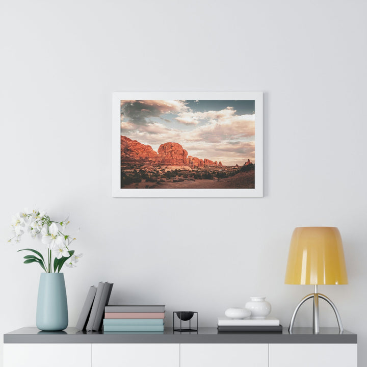 A Desert Sunset - Framed Print - Visiting This World