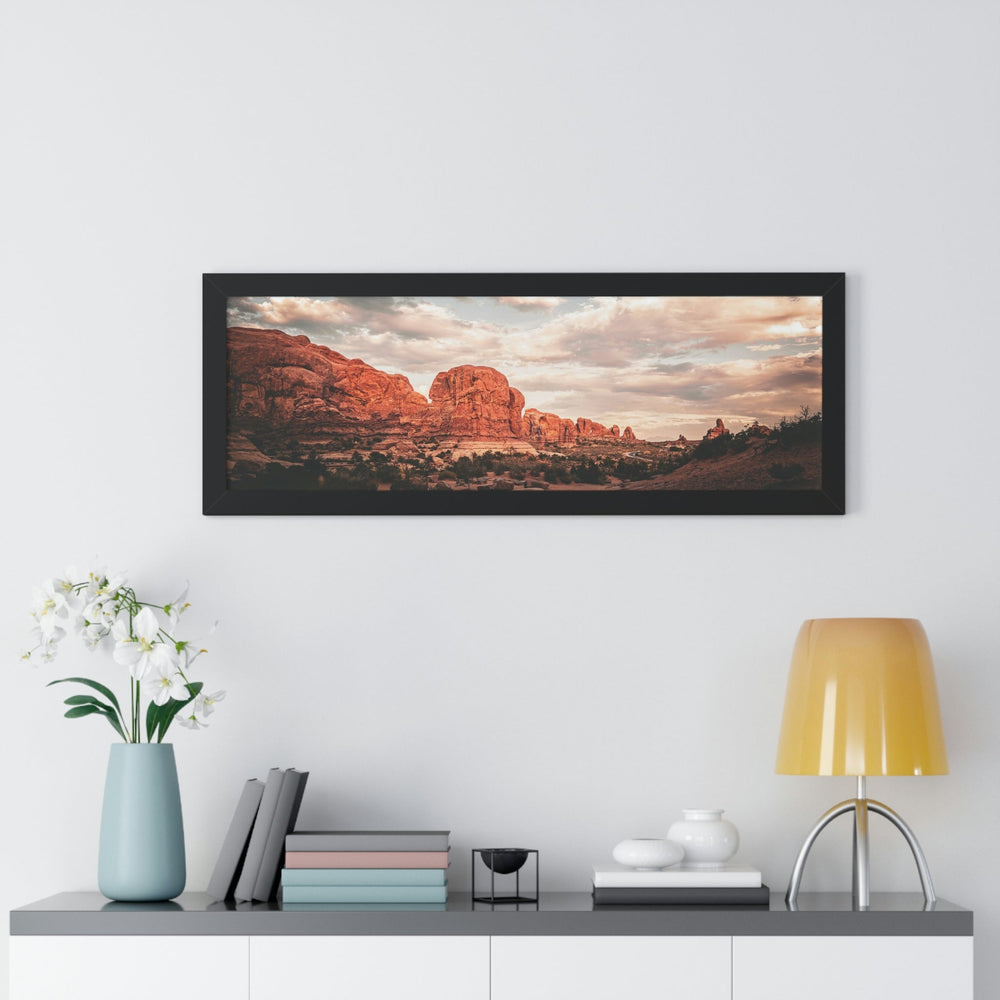 A Desert Sunset - Framed Print - Visiting This World