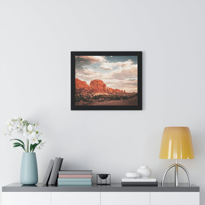 A Desert Sunset - Framed Print - Visiting This World