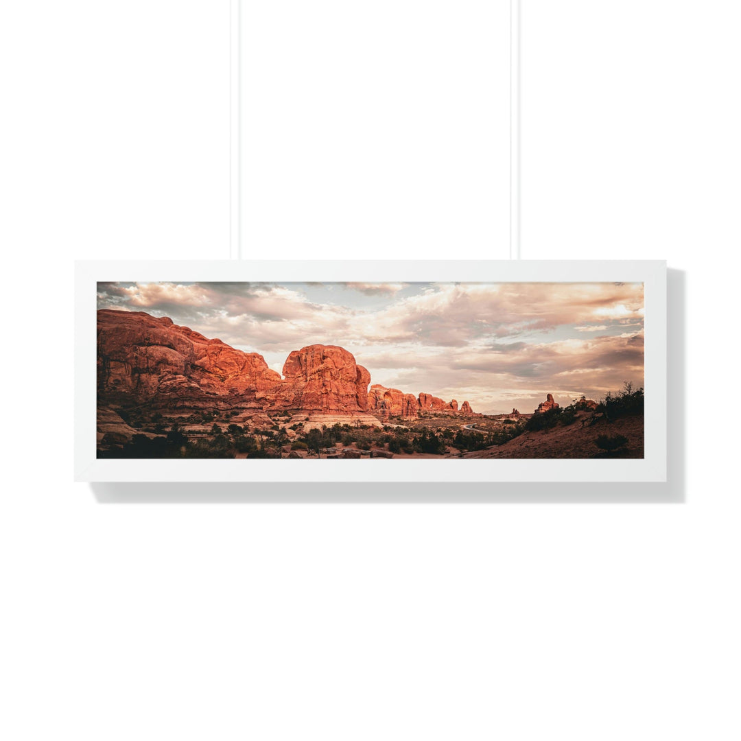 A Desert Sunset - Framed Print - Visiting This World