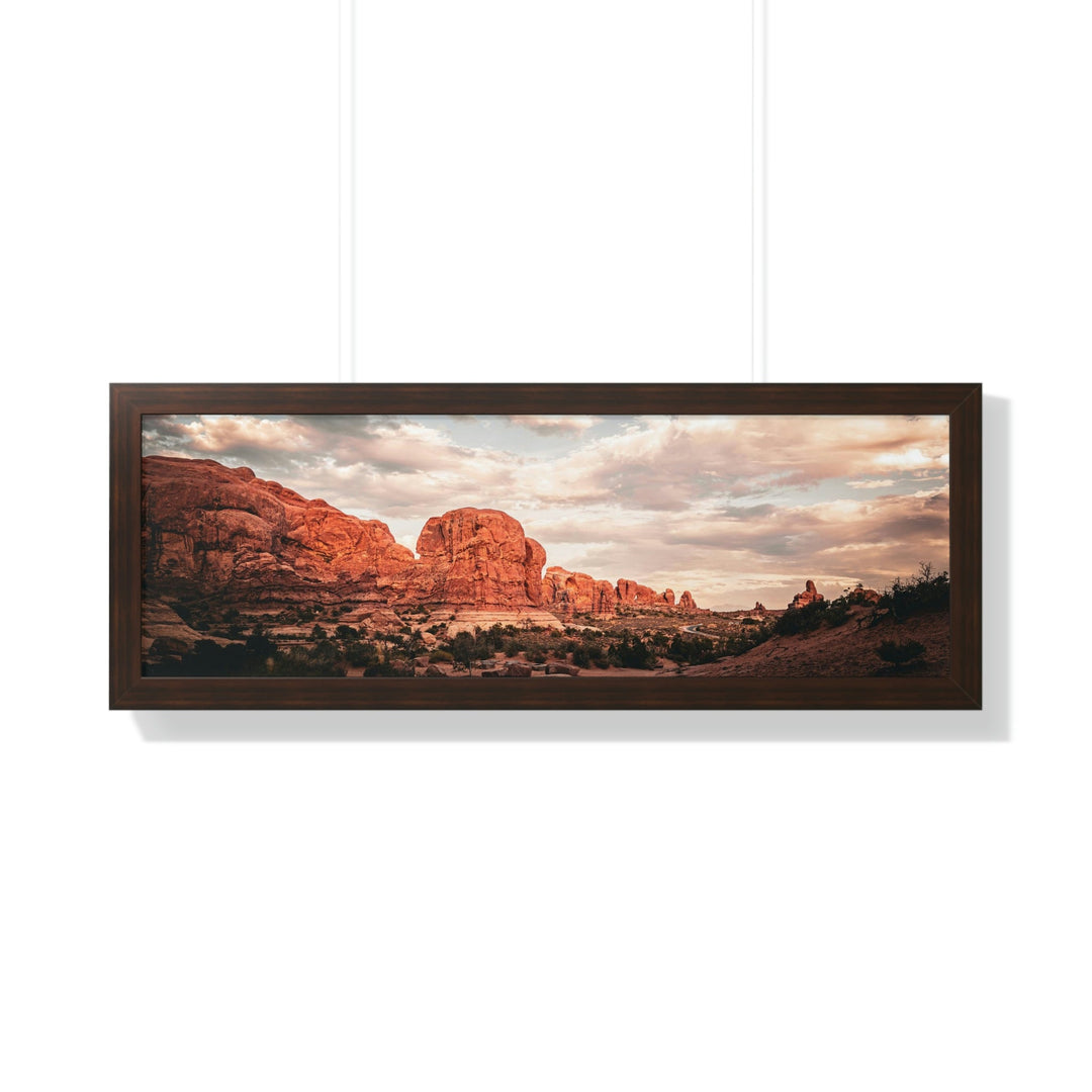 A Desert Sunset - Framed Print - Visiting This World