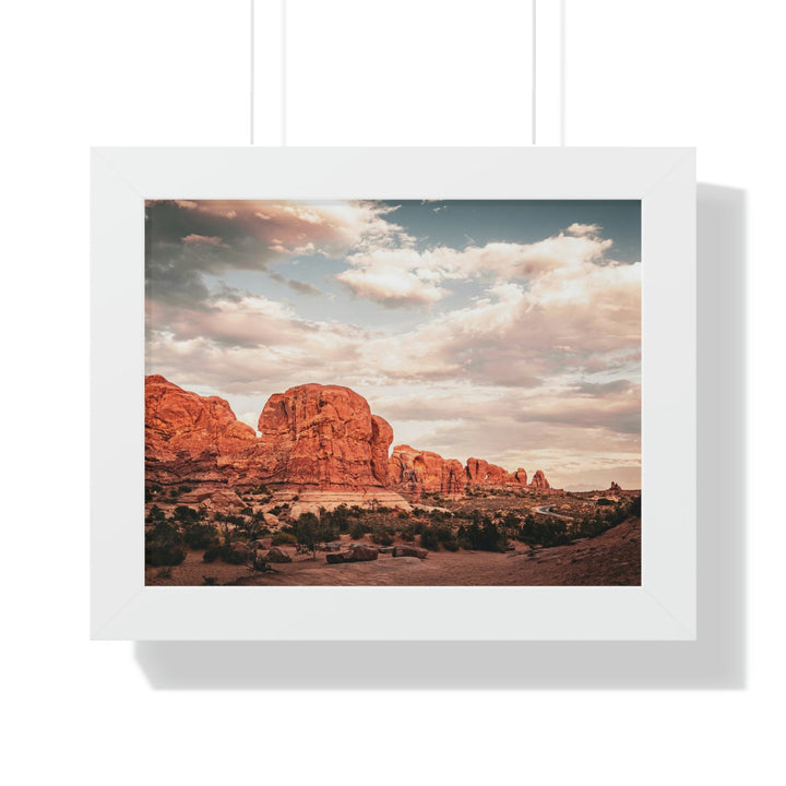 A Desert Sunset - Framed Print - Visiting This World