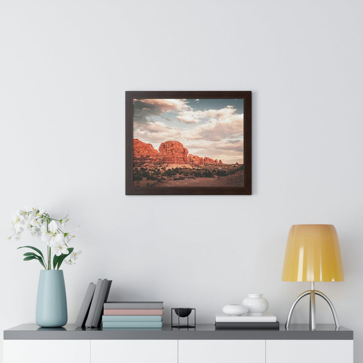 A Desert Sunset - Framed Print - Visiting This World