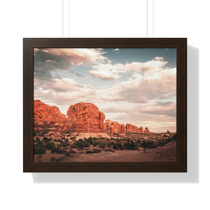 A Desert Sunset - Framed Print - Visiting This World