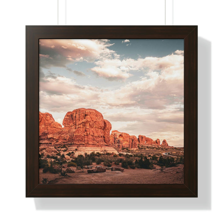 A Desert Sunset - Framed Print - Visiting This World