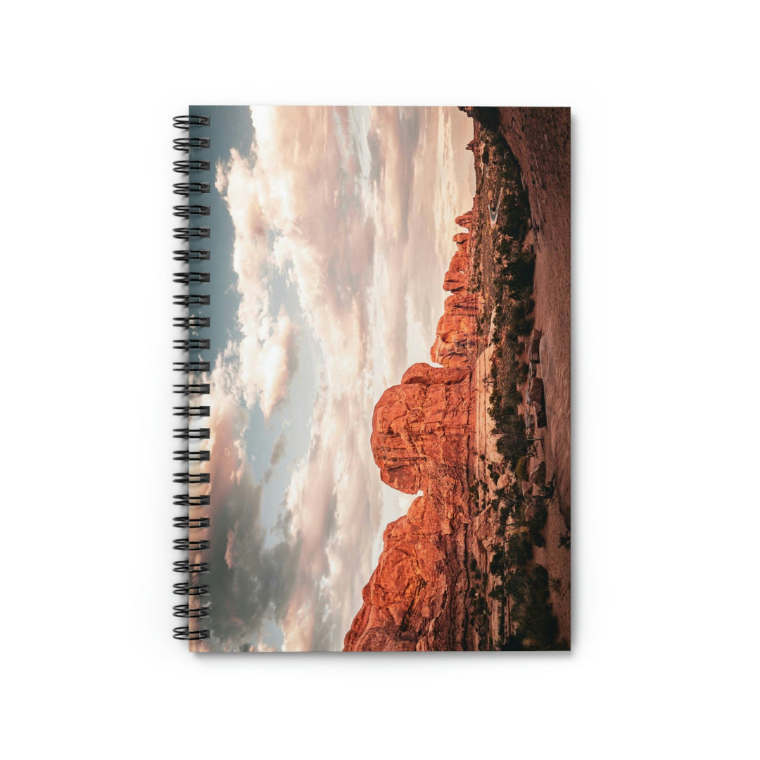 A Desert Sunset - Spiral Ruled Line Notebook - Visiting This World