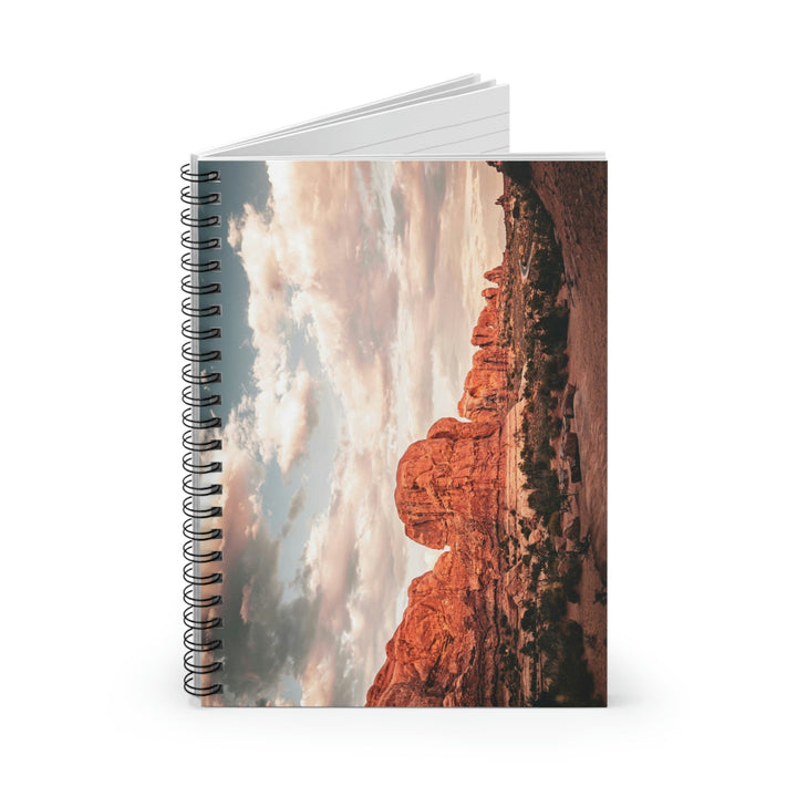 A Desert Sunset - Spiral Ruled Line Notebook - Visiting This World