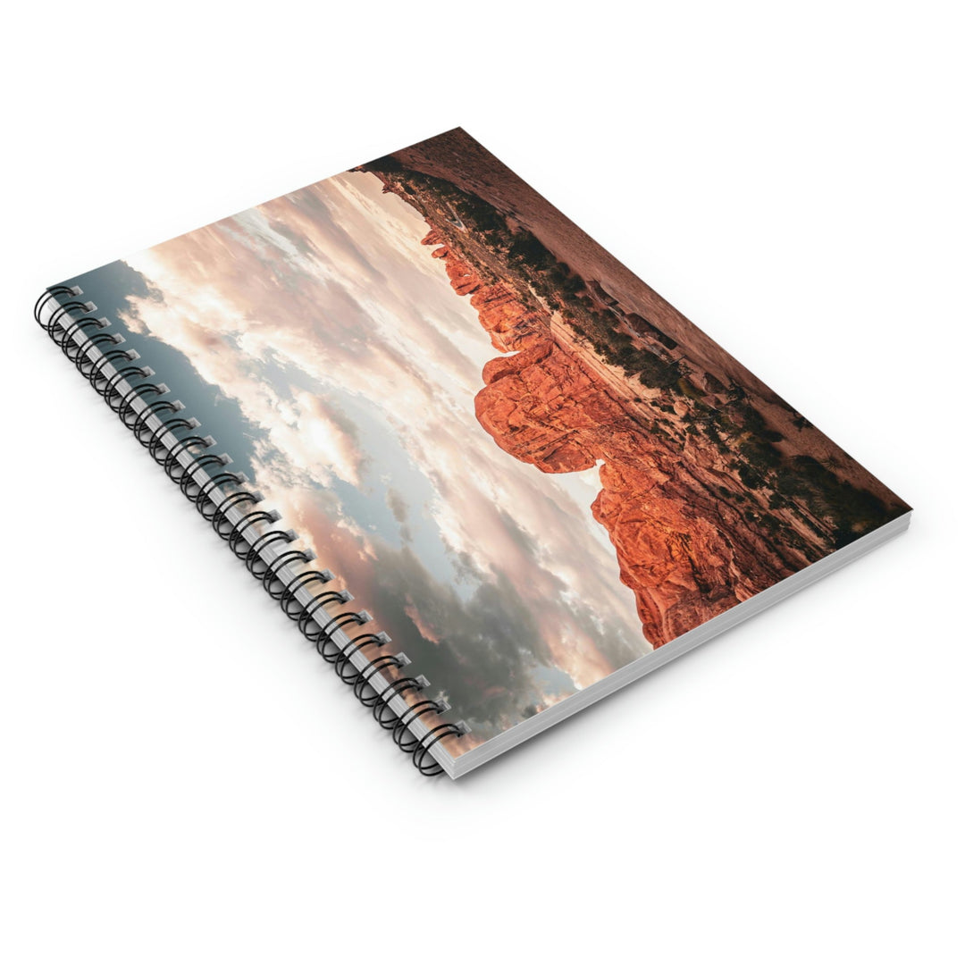 A Desert Sunset - Spiral Ruled Line Notebook - Visiting This World