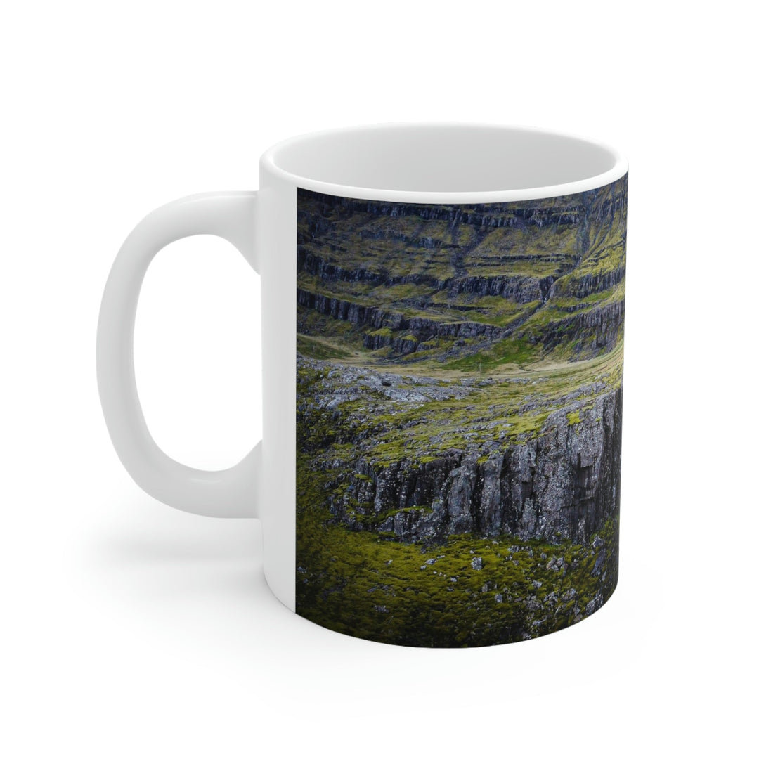 A Remote Waterfall - Ceramic Mug 11oz - Visiting This World