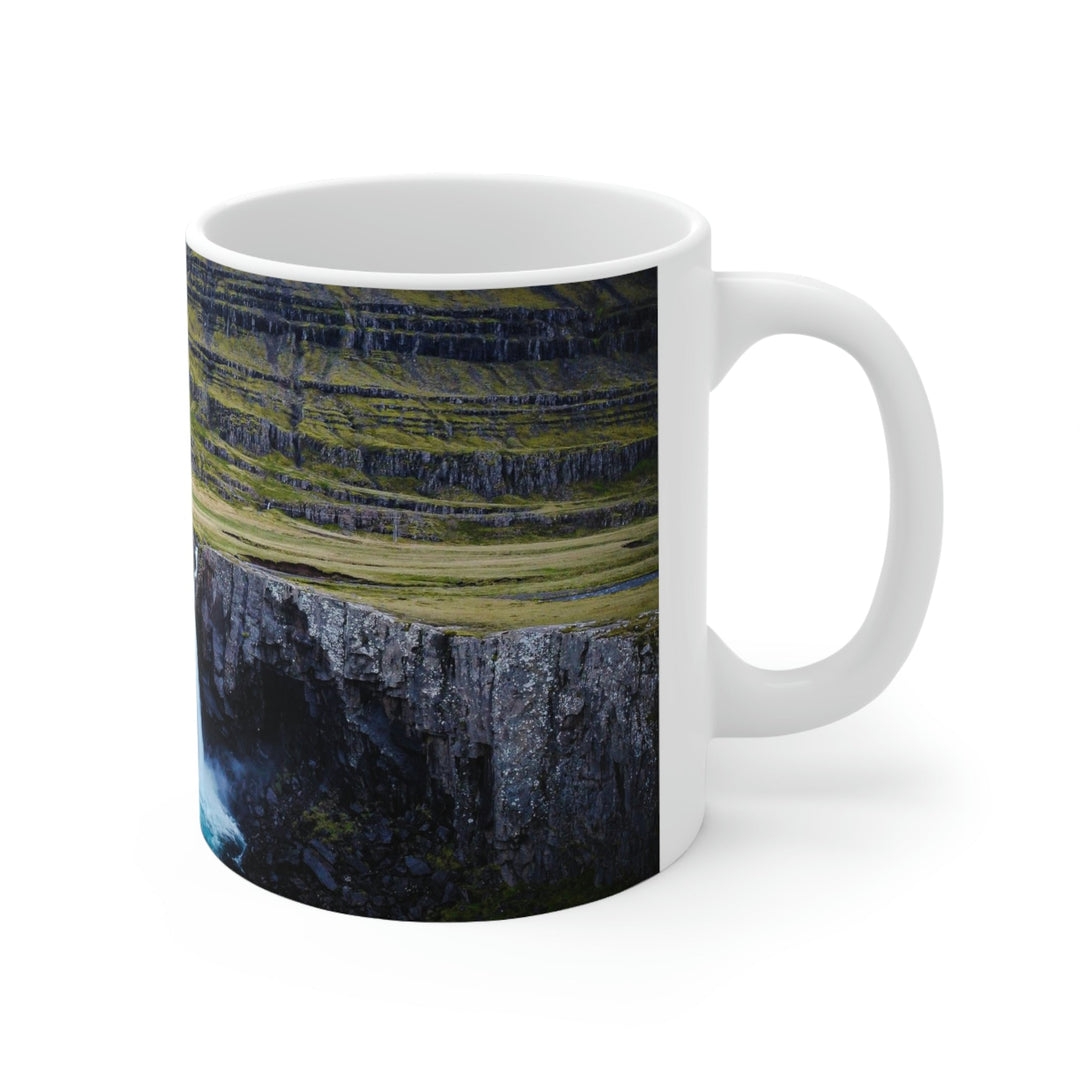 A Remote Waterfall - Ceramic Mug 11oz - Visiting This World