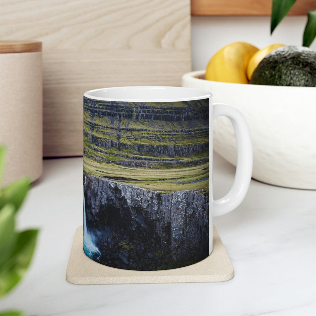 A Remote Waterfall - Ceramic Mug 11oz - Visiting This World