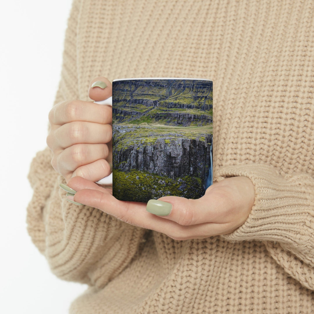 A Remote Waterfall - Ceramic Mug 11oz - Visiting This World