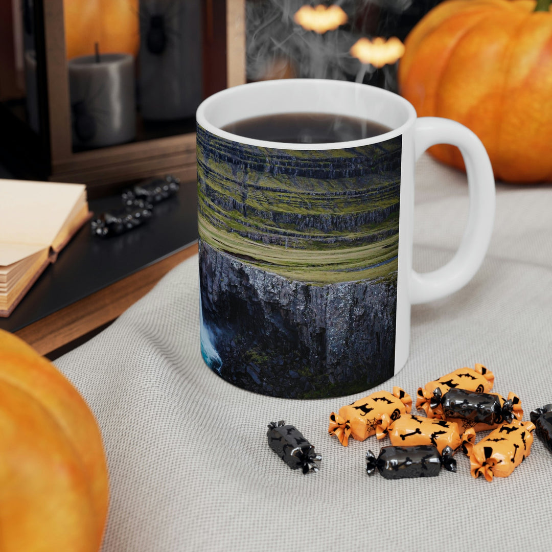 A Remote Waterfall - Ceramic Mug 11oz - Visiting This World