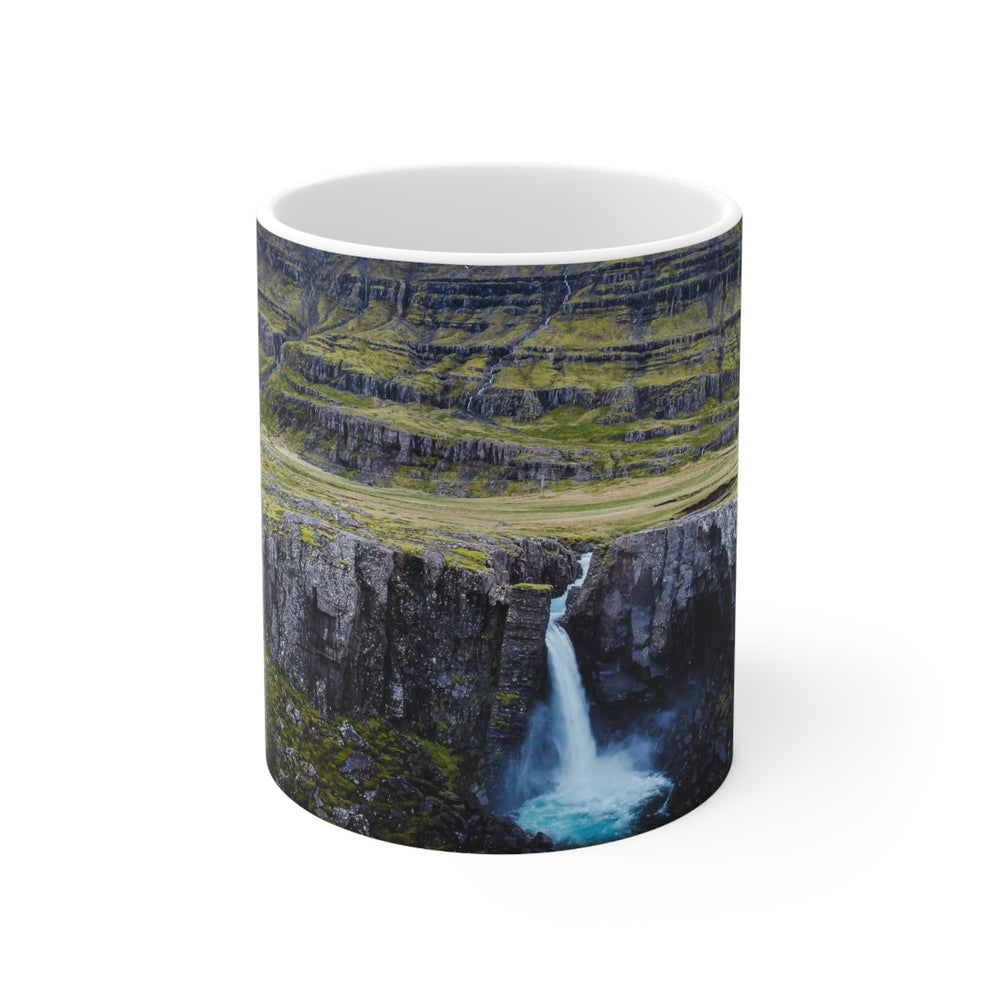 A Remote Waterfall - Ceramic Mug 11oz - Visiting This World