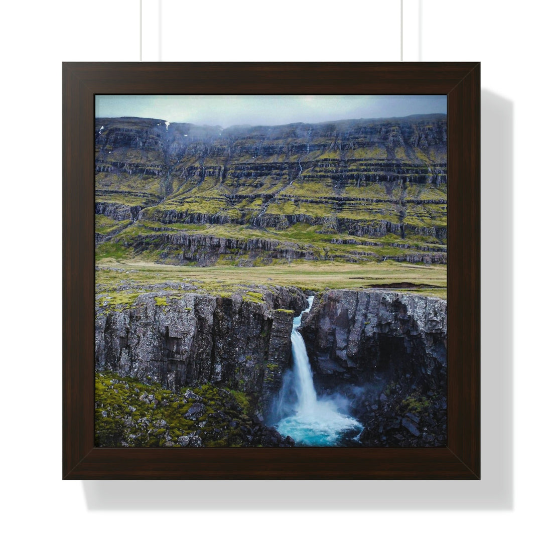 A Remote Waterfall - Framed Print - Visiting This World