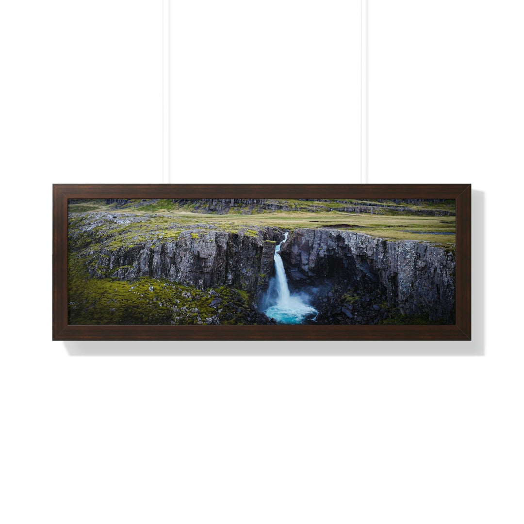 A Remote Waterfall - Framed Print - Visiting This World