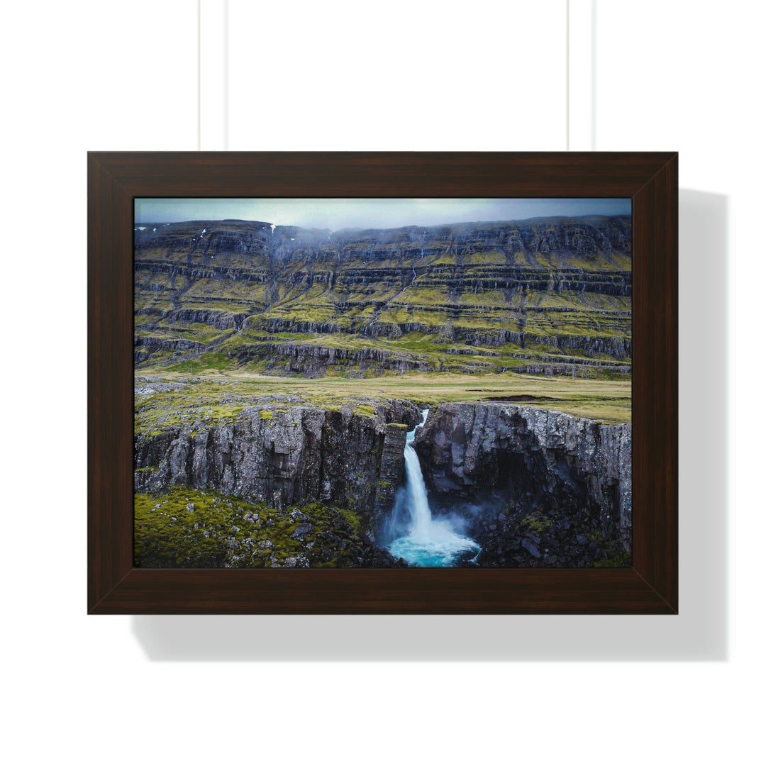 A Remote Waterfall - Framed Print - Visiting This World