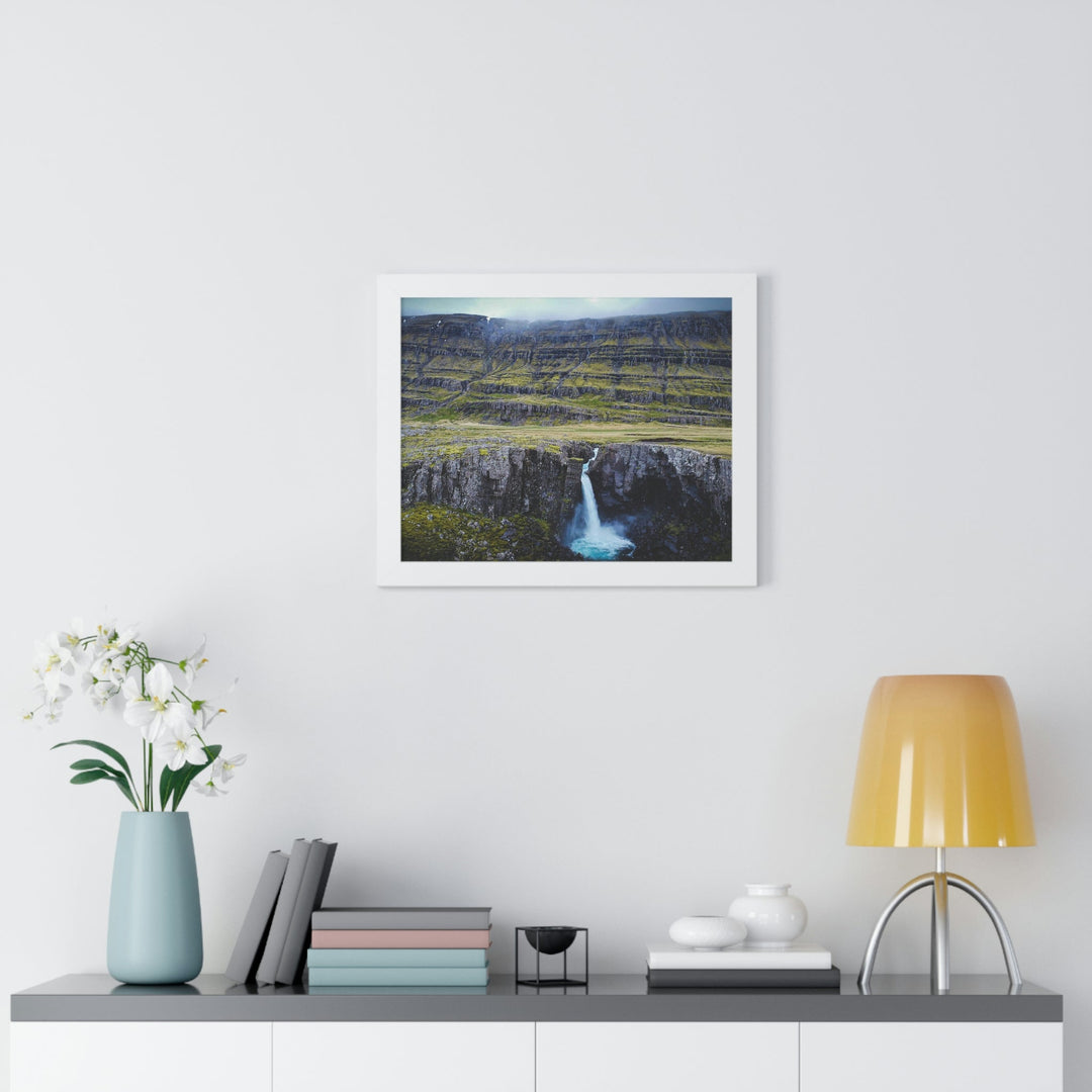 A Remote Waterfall - Framed Print - Visiting This World