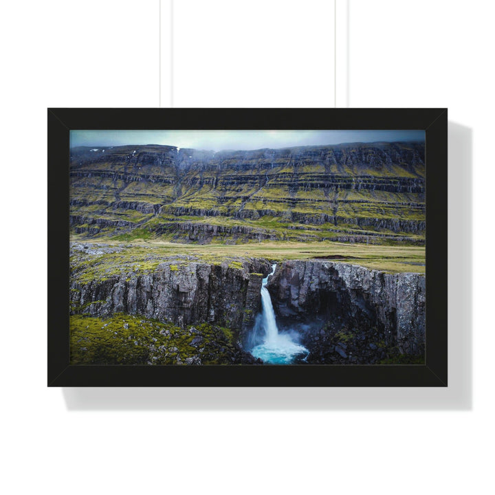 A Remote Waterfall - Framed Print - Visiting This World