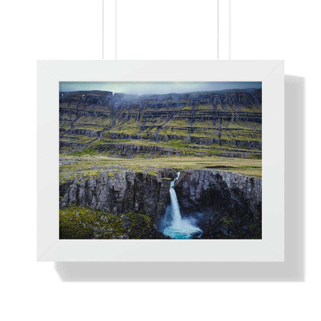 A Remote Waterfall - Framed Print - Visiting This World