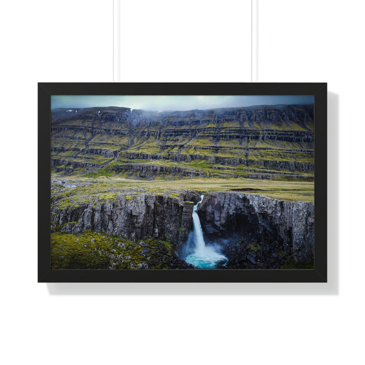 A Remote Waterfall - Framed Print - Visiting This World